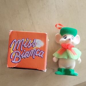 Disney Miss Bianca Figurine with Orange and Green Accents